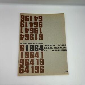 Model RailRoaders Scale decal Catalog paperback book by Walthers vintage 50-60's